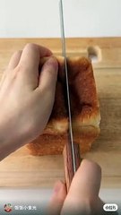 bread breakfast making ideal food for a nice breakfast ASMR relaxing and yummy