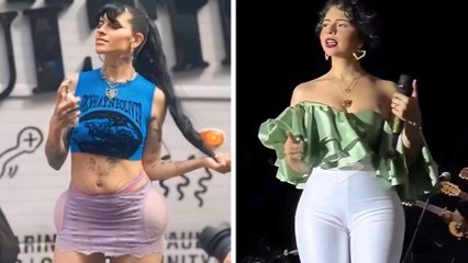 Cazzu se burla de Ángela Aguilar al aparecer en desfile LGBT con esponjas en la cadera