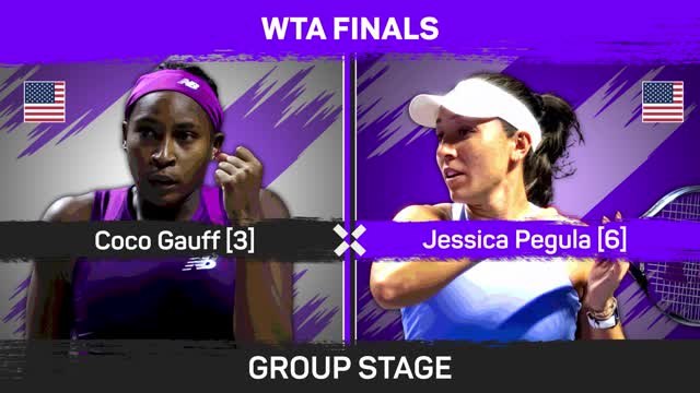 Gauff beats Pegula in WTA Finals opener