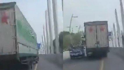 Video Detik-Detik Tabrak Lari di Tangerang, Sopir Truk Sudah Ugal-ugalan Sejak di Bekasi, Netizen Polisi Ngapain Aja