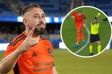 Héctor Herrera expulsado en el empate del Houston vs. Seattle por escupir al árbitro