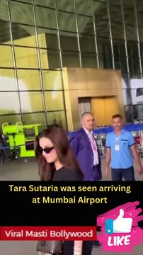 Tara Sutaria rocks a casual all black outfit for her airport look! Viral Masti Bollywood