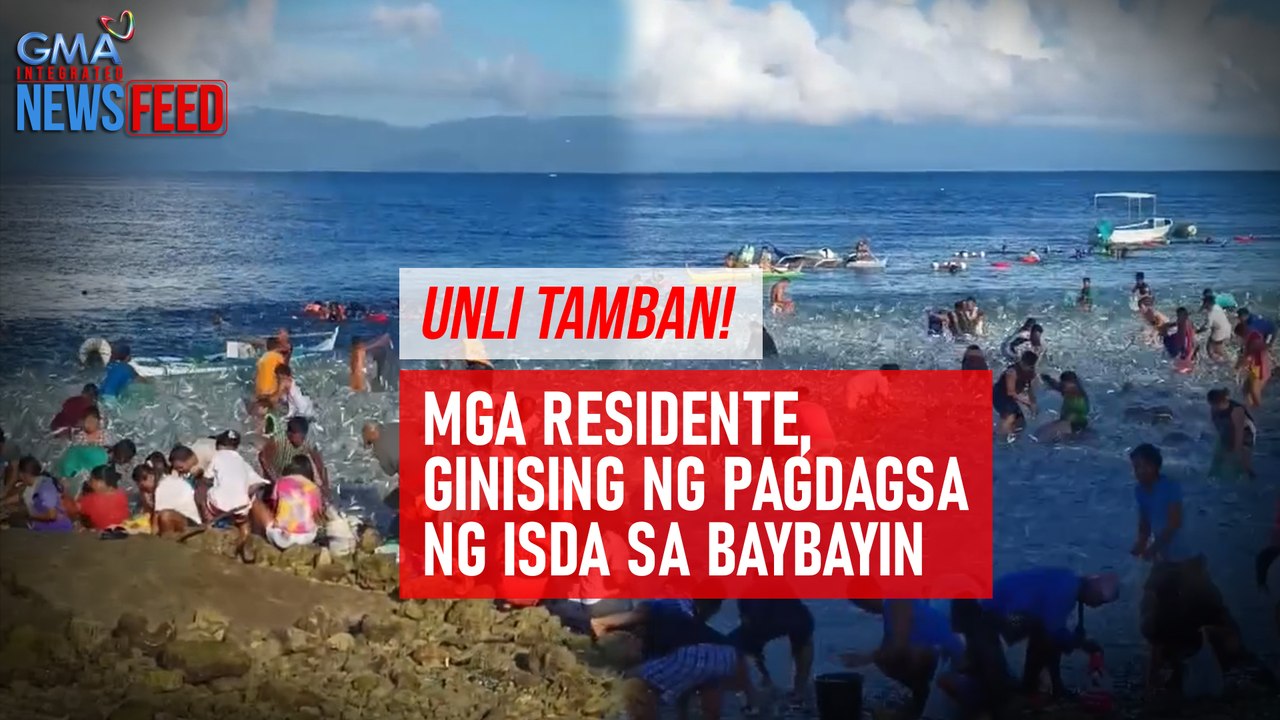Unli tamban! Mga residente, ginising ng pagdagsa ng isda sa baybayin | GMA Integrated Newsfeed