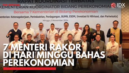 7 Menteri Rakor di Hari Minggu Bahas Perekonomian