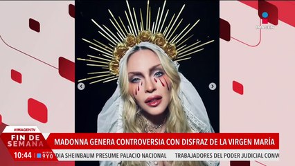 Madonna genera controversia por disfraz de la Virgen María