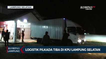 Logistik Pilkada Serentak 2024 Tiba di KPU Lampung Selatan