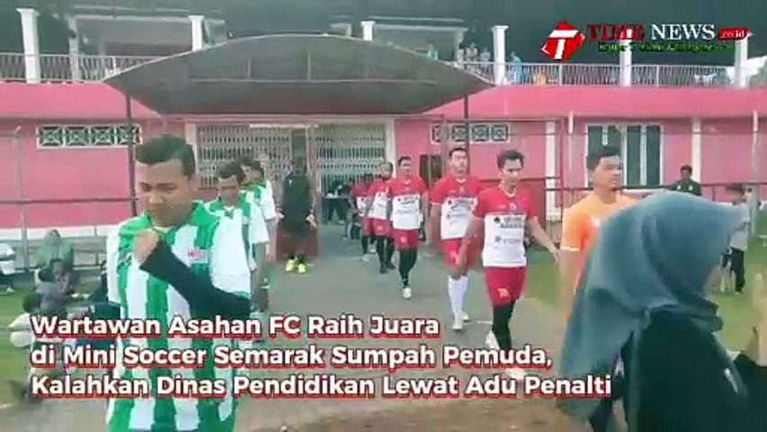 Wartawan Asahan FC Raih Juara di Mini Soccer Semarak Sumpah Pemuda, Kalahkan Dinas Pendidikan Lewat Adu Penalti