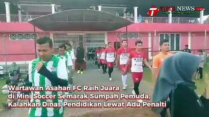 Wartawan Asahan FC Raih Juara di Mini Soccer Semarak Sumpah Pemuda, Kalahkan Dinas Pendidikan Lewat Adu Penalti