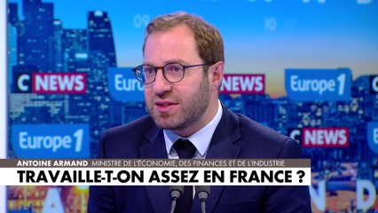 «En moyenne, un Français travaille nettement moins que nos voisins», selon Antoine Armand