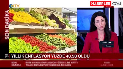 Ekim ayı enflasyonu yıllık %48,58 oldu