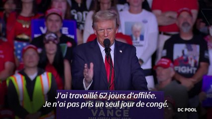Présidentielle américaine: Harris "est épuisée, elle est finie", affirme Trump