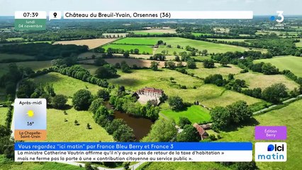 04/11/2024 - ICI Matin France Bleu Berry en vidéo