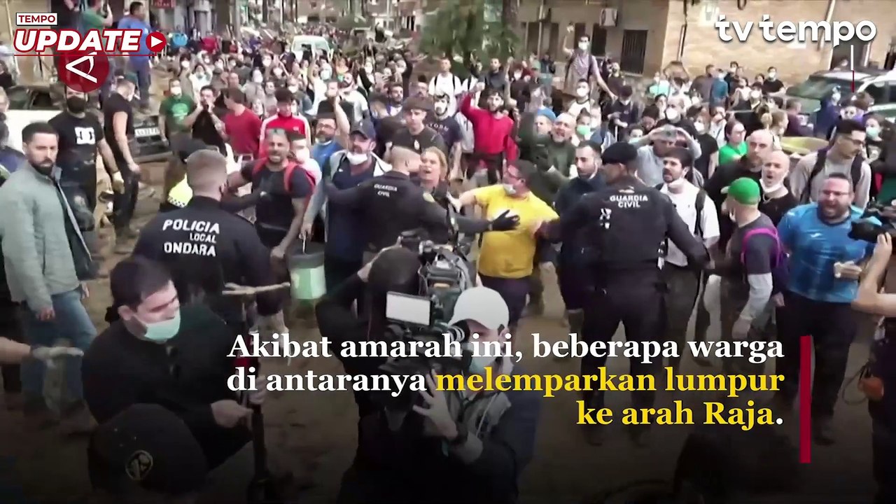 Raja Spanyol Dilempari Lumpur lantaran Dianggap Lamban Atasi Bencana