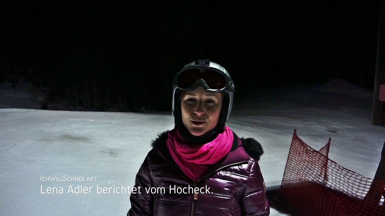 Test: Nachtskifahren am Hocheck mit Lena.