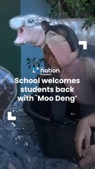 School welcomes students back with `Moo Deng’