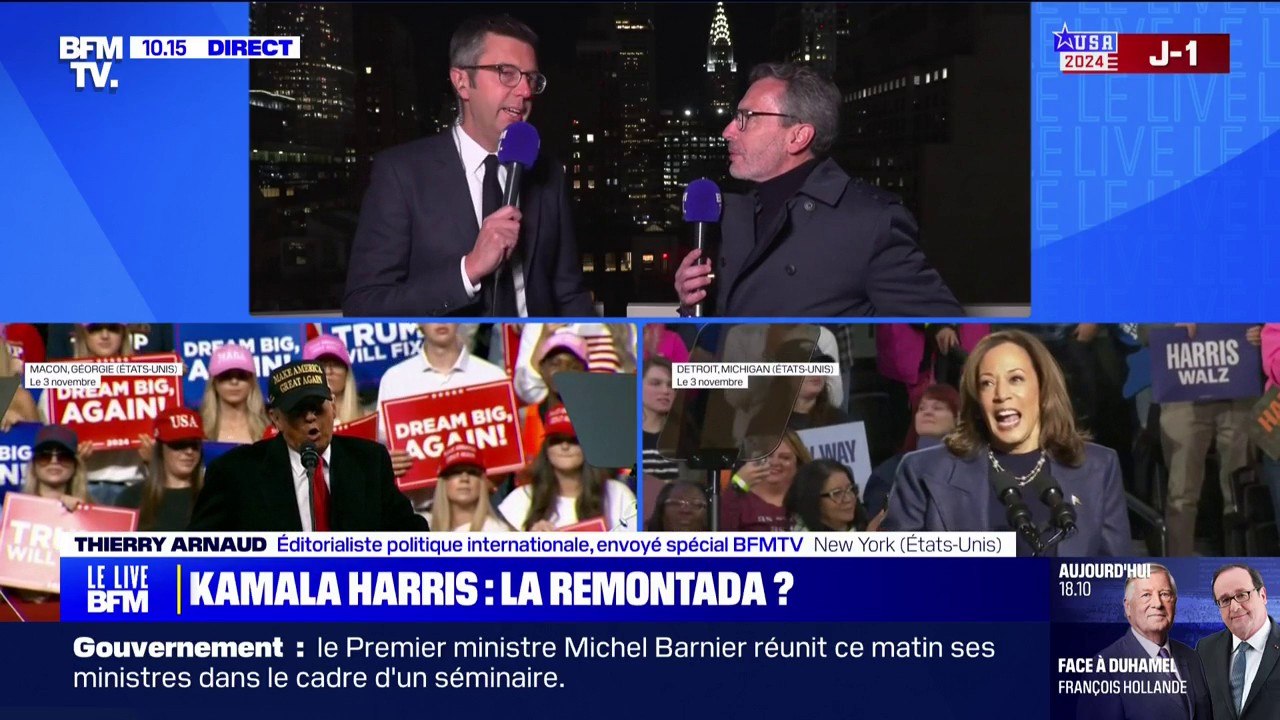 Élection américaine: les derniers sondages donnent très légèrement  Kamala Harris en tête dans les États-clés