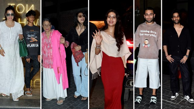 The DEVGN's - Kajol, Nysa, Yug, ORRY, Tanuja Ji, Tanishaa Mukerji | Singham Again Screening Event