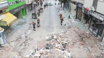 Çorum'da 1 kişinin öldüğü patlamanın şiddetini gözler önüne seren kareler