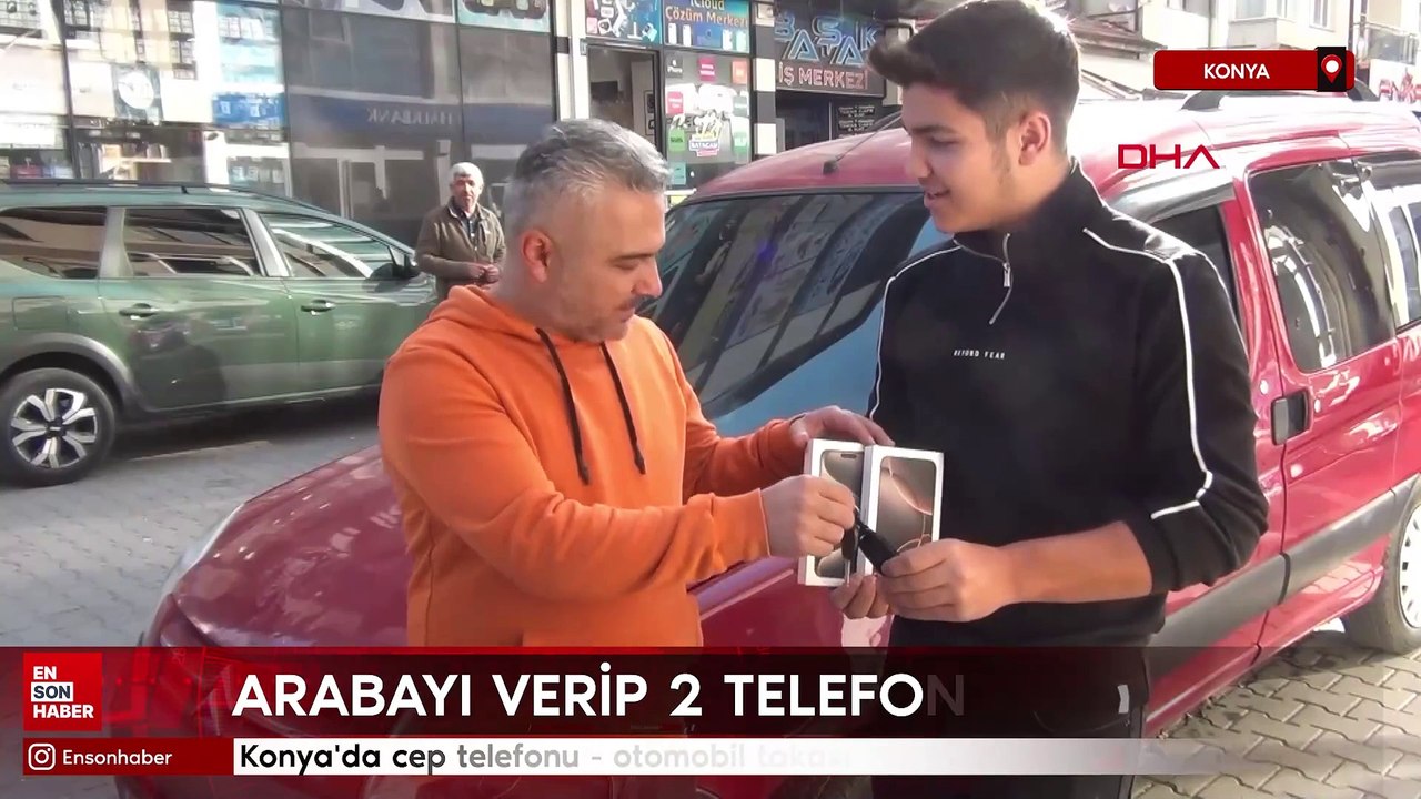 Konya'da cep telefonu - otomobil takası