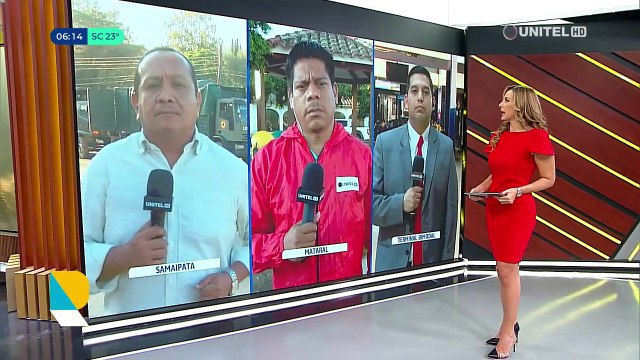 La semana arranca con 16 bloqueos en el país; hay movimiento policial y militar en los valles cruceños