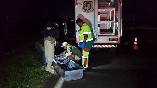 Homem morre após ser atropelado na rodovia BR-277, em Cascavel