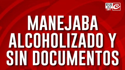 Manejaba completamente borracho y terminó chocando contra una comisaría