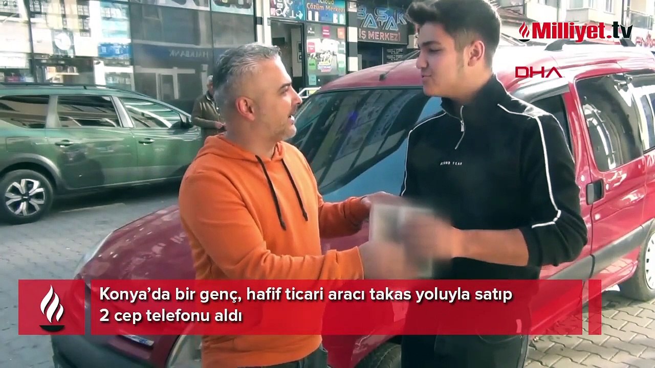 Yok böyle takas: 2 telefon verdik, 2004 model bir araba aldık