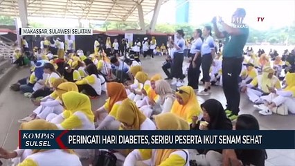 Peringati hari diabetes, seribu peserta ikut senam sehat