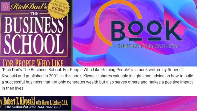 Rich Dad's The Business School Book Summary in English - Book Summaries in English (BSIE) (720p, h264, youtube)