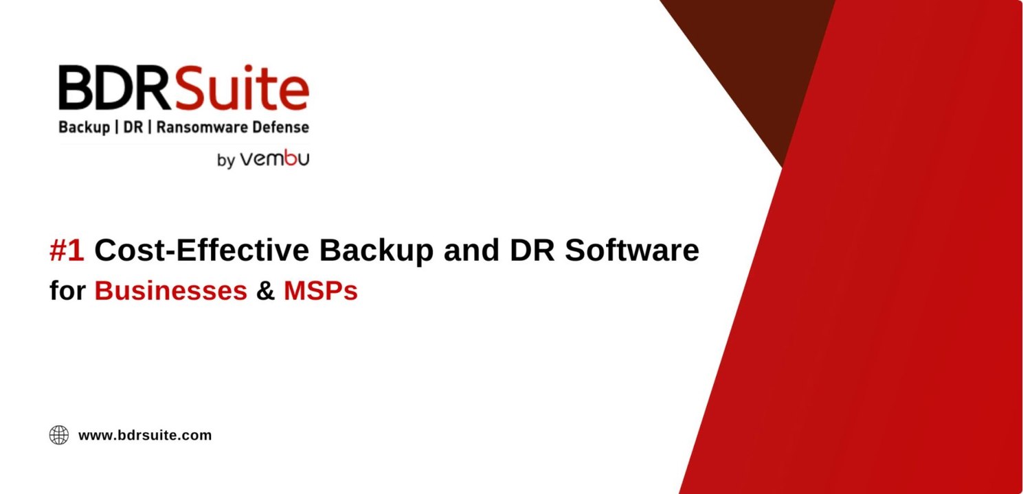 BDRSuite Overview | #1 Cost-Effective Backup & DR Software for Businesses & MSPs
