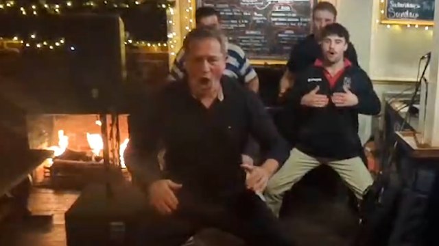 All Blacks legend Zinzan Brooke performs rousing Haka in pub after Joe Marler comments