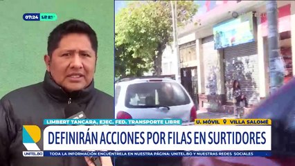 Transporte Libre advierte con un paro si no se soluciona el problema de las filas por combustible