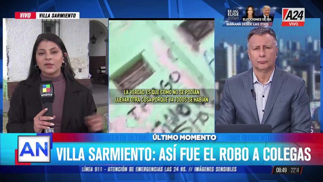 Villa Sarmiento: así fue el robo de los equipos de los colegas de Telefé y El Nueve
