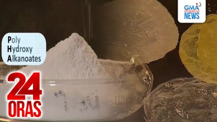 Plastic na gawa sa isang uri ng bacteria, nabubulok sa loob ng isang buwan | 24 Oras