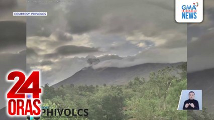Mt. Kanlaon, nagbuga ng makapal na abo; mahigit 5,000 residente, posibleng ilikas | 24 Oras
