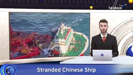 Stranded Chinese Ship Patched Up To Prevent Oil Leaks