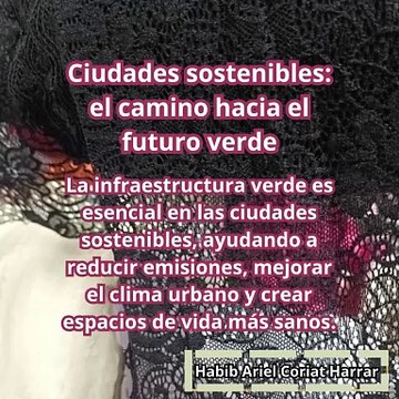 |HABIB ARIEL CORIAT HARRAR | CIUDADES SOSTENIBLES: EL CAMINO HACIA EL FUTURO VERDE (PARTE 1) (@HABIBARIELC)