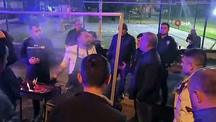 Seyyar balıkçılardan zabıtaya sandalyeli saldırı