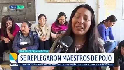 Maestros viven una travesía para poder pasar los puntos de bloqueo en Cochabamba