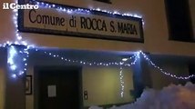 Emergenza neve, torna la luce a Rocca Santa Maria