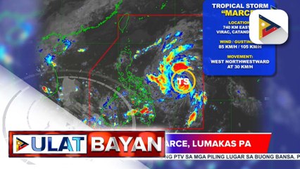 Tropical storm #MarcePH, lalo pang lumakas
