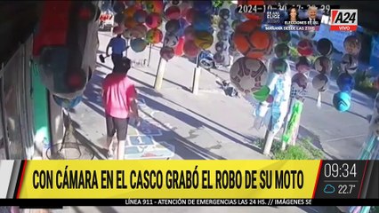  PERSECUCIÓN DE PELÍCULA: UN MOTOCICLISTA HUYE DE DELINCUENTES EN GONZÁLEZ CATÁN