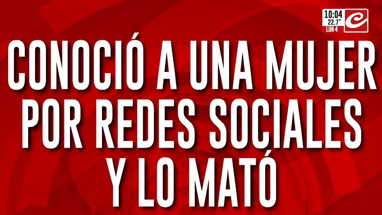 Conoció a una mujer por redes sociales y lo mató de varios tiros