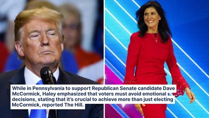 Haley Tells Pennsylvania Voters To Put Emotion Aside And Rally Behind Trump