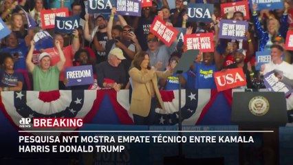 Pesquisa New York Times mostra empate técnico entre Trump e Kamala | BREAKING NEWS