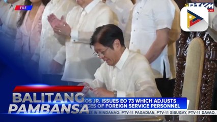 PBBM issues EO 73, increases allowances of foreign service personnel