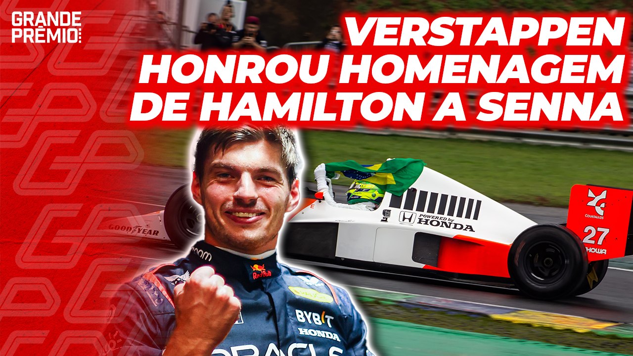 NO DIA DA HOMENAGEM DA F1, VERSTAPPEN VENCEU NO BRASIL COMO SENNA E HAMILTON