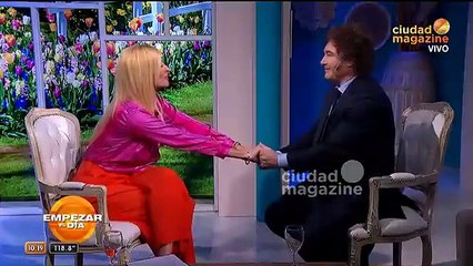 Milei visitó el programa de "Yuyito" González: "Te dije que iba a volver como presidente"