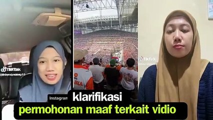 Permohonan Maaf Wanita yang Sebut Pendukung Kampanye Anies di JIS Terima Bayaran tanpa kroscek dulu