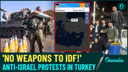 VIDEO| Turkish Protestors Take Over German Ship Carrying Weapon for Israel Amid Gaza Crisis